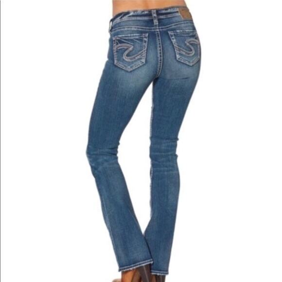 Silver Tuesday 20” Mid Rise Boot Jeans 26/33 EUC - Picture 2 of 8